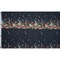 1 Panel Cotton Poplin Midnight Blue Floral Band Promenade au Pavot Print Fabric